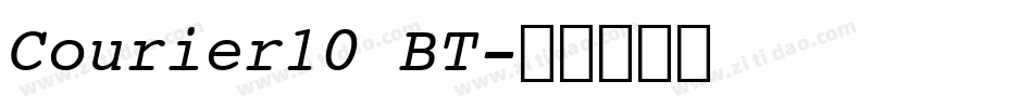 Courier10 BT字体转换